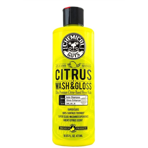 Chemical Guys Citrus Washgloss Sampon Auto Concentrat Cu Agenti De Lubrifiere 473ML CWS_301_16